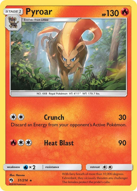 Pyroar [51/214] [Lost Thunder] Reverse Holofoil