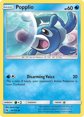 Popplio (64) [64/214] [Lost Thunder]