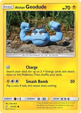 Alolan Geodude (35) [35/181] [Team Up] Reverse Holofoil
