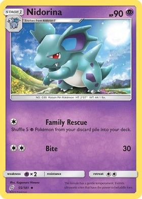 Nidorina [55/181] [Team Up] Reverse Holofoil