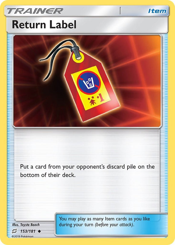 Return Label [153/181] [Team Up] Reverse Holofoil