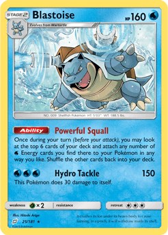 Blastoise (Cracked Ice Holo) [025/181] [Team Up] Holofoil