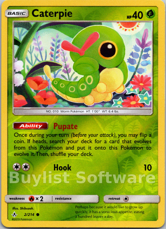 Caterpie [2/214] [Unbroken Bonds] Reverse Holofoil