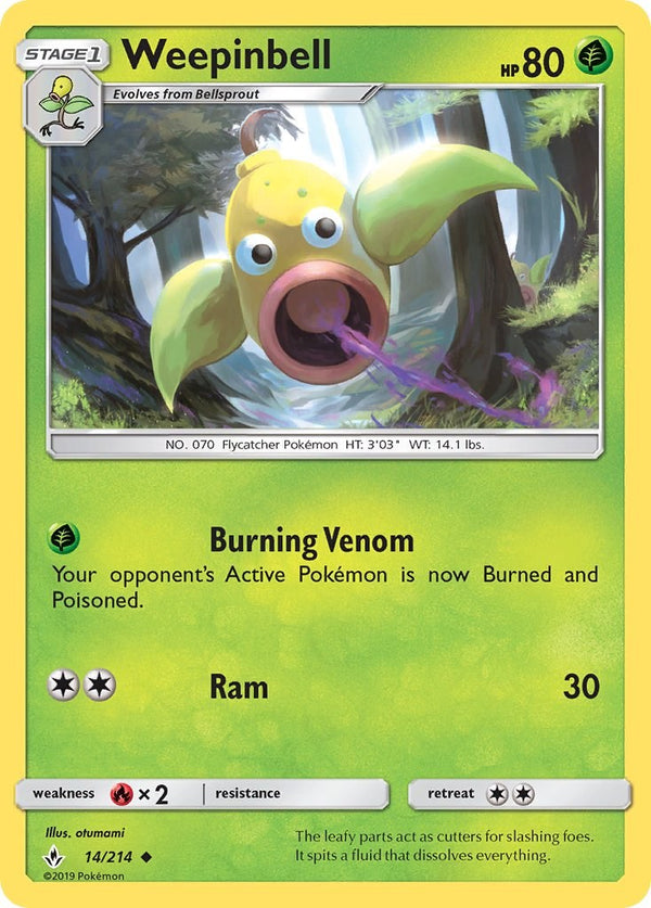 Weepinbell [14/214] [Unbroken Bonds] Reverse Holofoil
