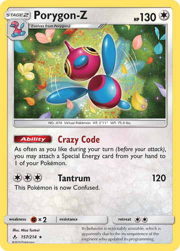 Porygon-Z [157/214] [Unbroken Bonds] Reverse Holofoil