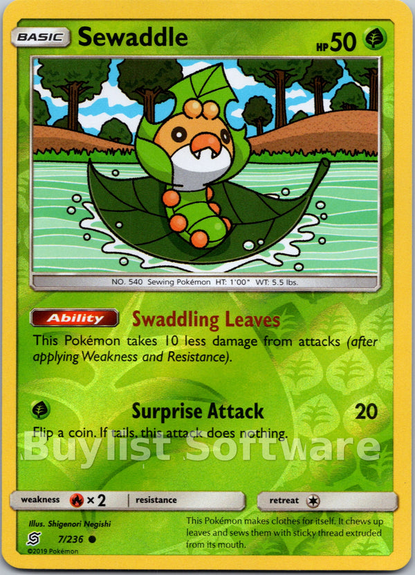Sewaddle [7/236] [Unified Minds] Reverse Holofoil