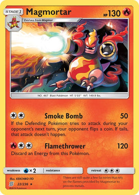 Magmortar [22/236] [Unified Minds] Reverse Holofoil