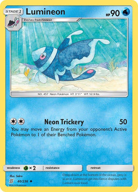 Lumineon [40/236] [Unified Minds] Reverse Holofoil