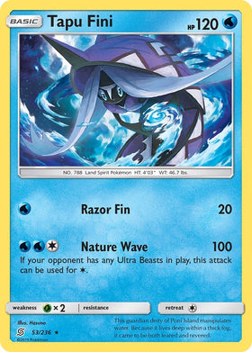 Tapu Fini [53/236] [Unified Minds] Reverse Holofoil