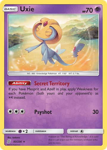 Uxie [83/236] [Unified Minds] Reverse Holofoil