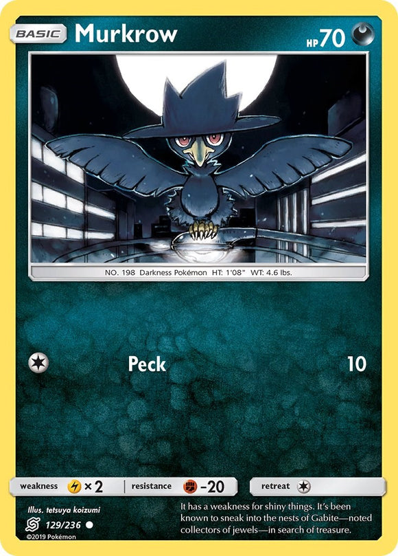 Murkrow [129/236] [Unified Minds] Reverse Holofoil