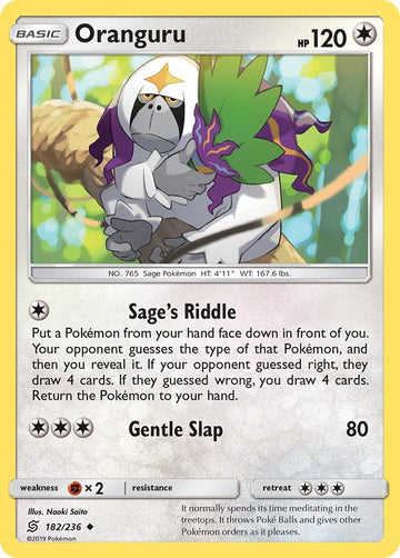 Oranguru [182/236] [Unified Minds] Reverse Holofoil
