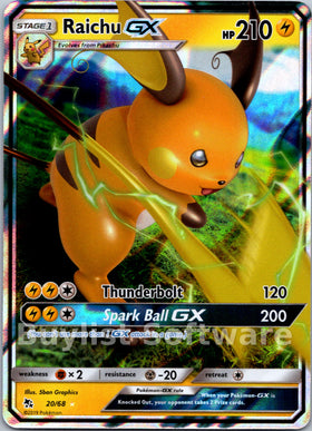 Raichu GX [20/68] [Hidden Fates] Holofoil