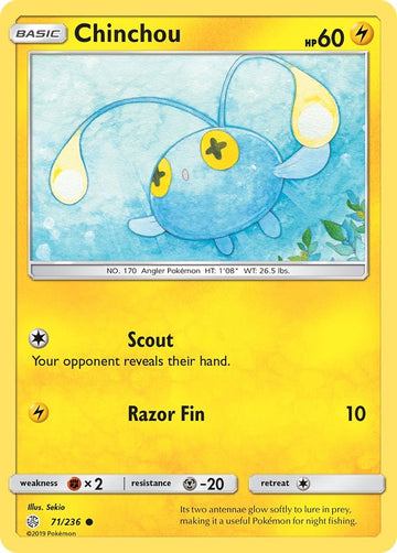 Chinchou [71/236] [Cosmic Eclipse] Reverse Holofoil