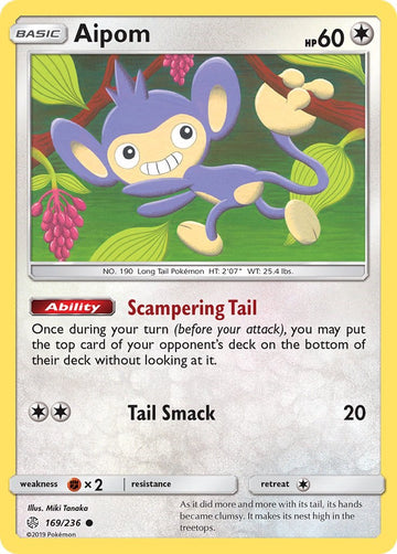 Aipom [169/236] [Cosmic Eclipse] Reverse Holofoil