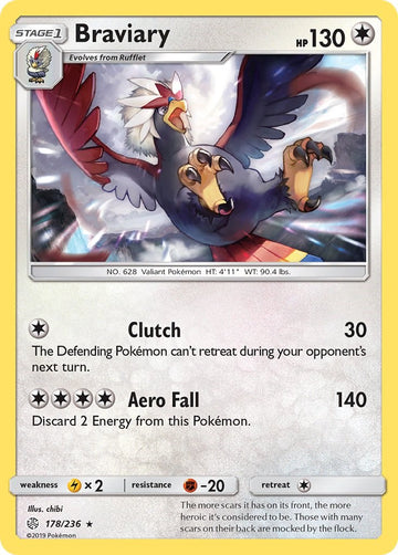 Braviary [178/236] [Cosmic Eclipse] Reverse Holofoil