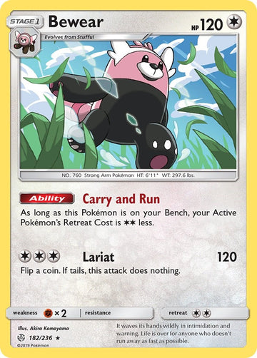 Bewear [182/236] [Cosmic Eclipse] Reverse Holofoil