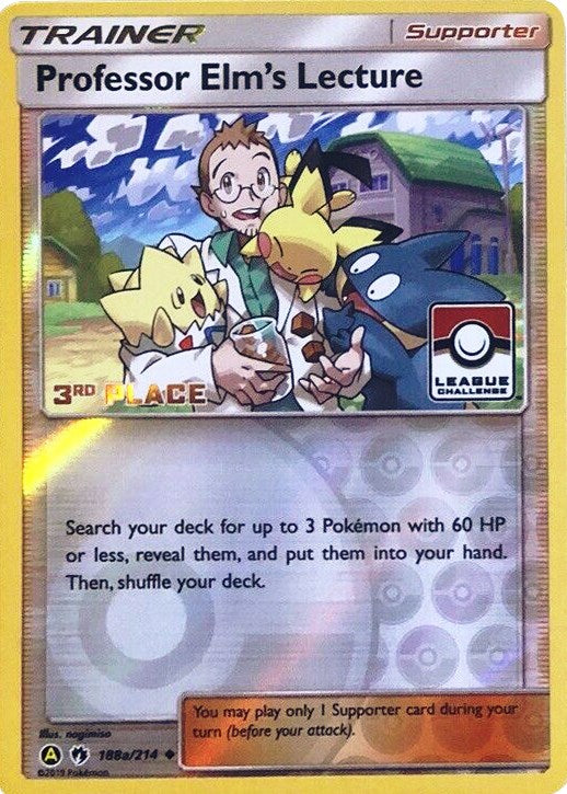 Professor Elm's Lecture (League Challenge) [3rd Place] [188a/214] [League & Championship Cards] Reverse Holofoil