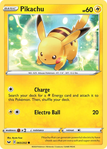 Pikachu [065/202] [Sword & Shield Base Set]