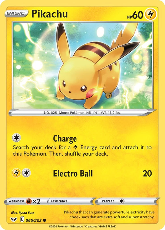 Pikachu [065/202] [Sword & Shield Base Set]