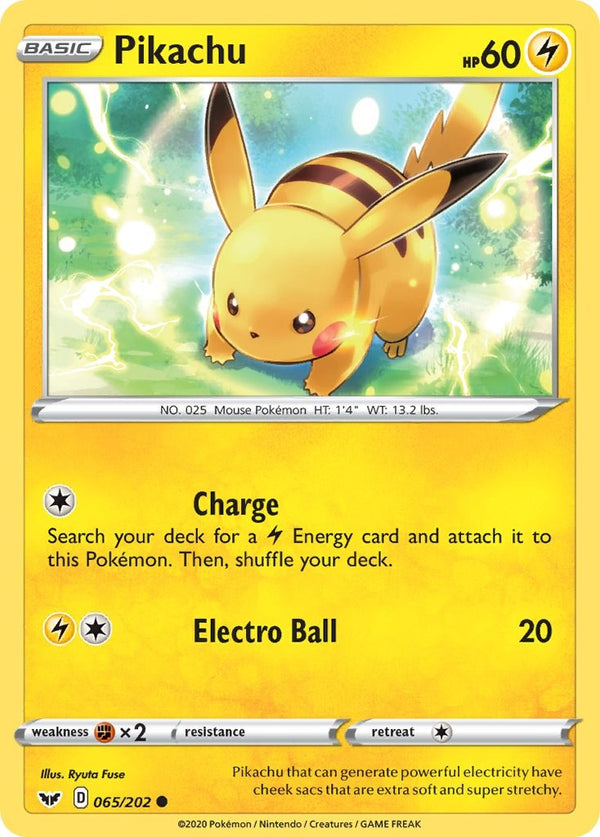 Pikachu [065/202] [Sword & Shield Base Set]