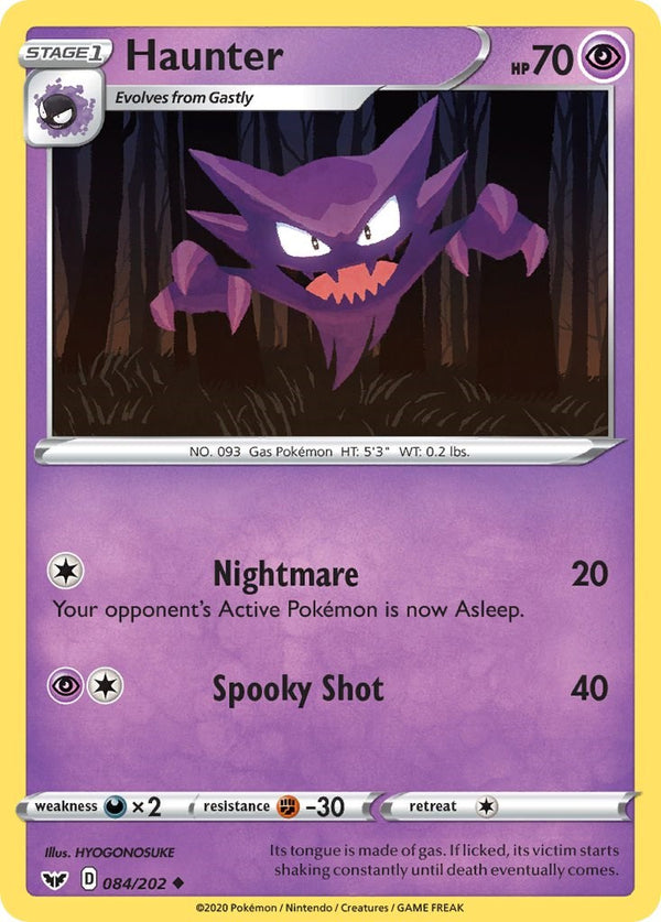 Haunter [084/202] [Sword & Shield Base Set]