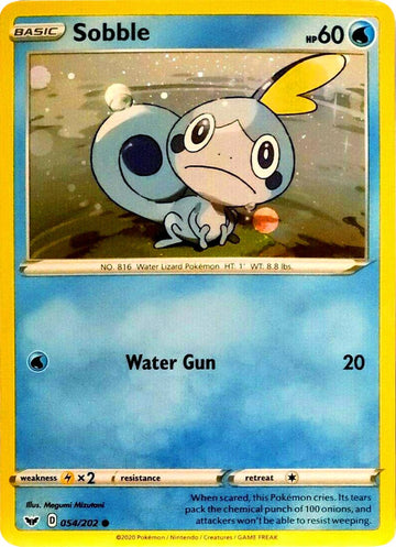 Sobble (Cosmos Holo) [054/202] [Sword & Shield Base Set] Holofoil