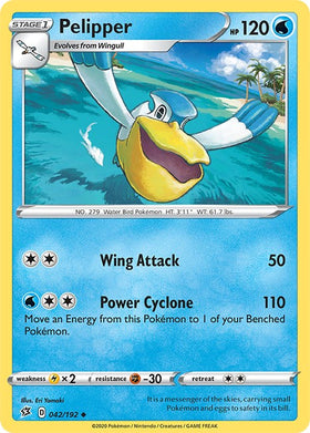 Pelipper [042/192] [Rebel Clash] Reverse Holofoil