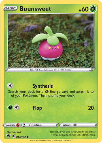 Bounsweet [014/189] [Darkness Ablaze] Reverse Holofoil