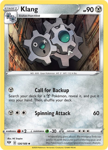 Klang [126/189] [Darkness Ablaze] Reverse Holofoil