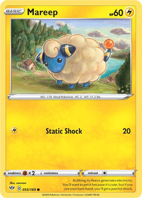 Mareep [055/189] [Darkness Ablaze] Reverse Holofoil