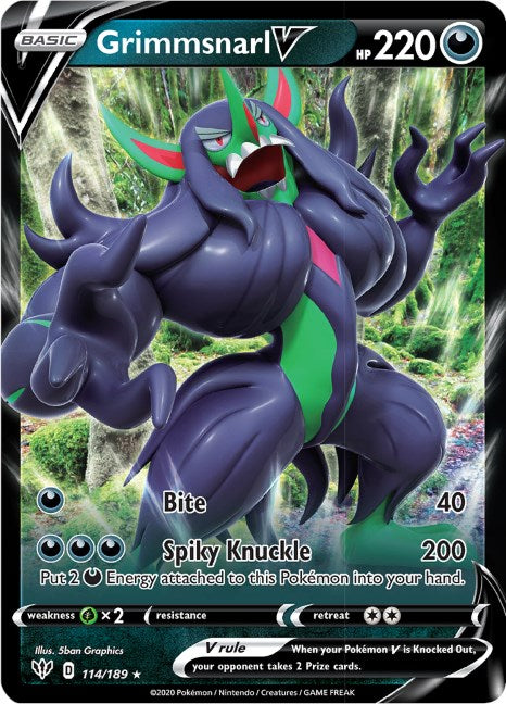 Grimmsnarl V [114/189] [Darkness Ablaze] Holofoil