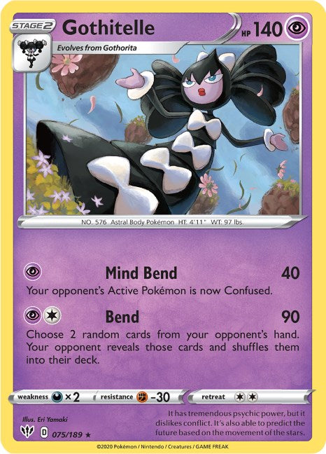 Gothitelle [075/189] [Darkness Ablaze] Reverse Holofoil