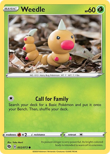 Weedle [02/73] [Champion's Path] Reverse Holofoil