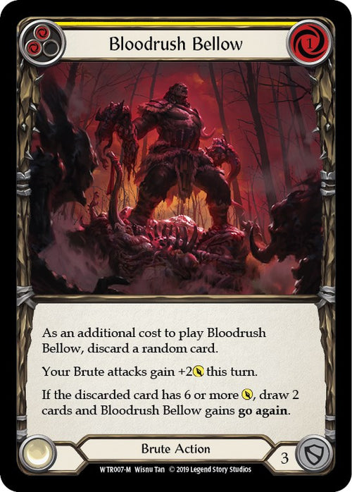 Bloodrush Bellow [WTR007] [Welcome to Rathe] Unlimited Edition Rainbow Foil