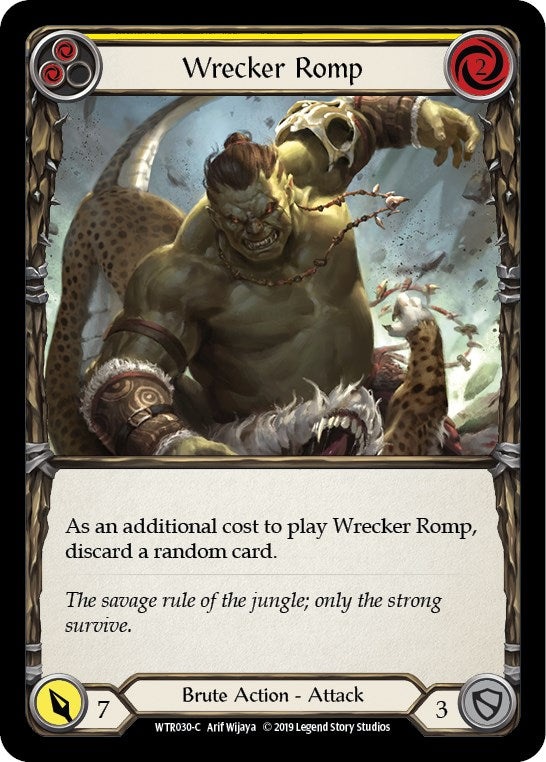 Wrecker Romp (Yellow) [WTR030] [Welcome to Rathe] Unlimited Edition Rainbow Foil
