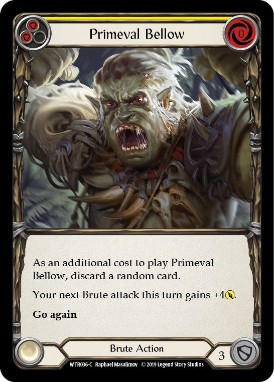 Primeval Bellow (Yellow) [WTR036] [Welcome to Rathe] Unlimited Edition Rainbow Foil