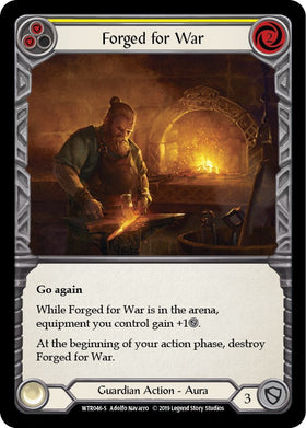 Forged for War [WTR046] [Welcome to Rathe] Unlimited Edition Rainbow Foil