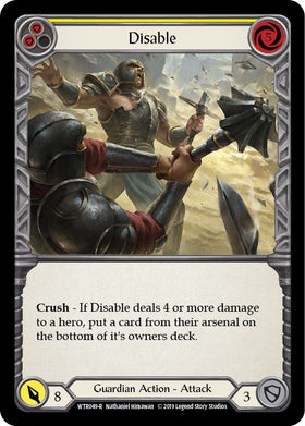 Disable (Yellow) [WTR049] [Welcome to Rathe] Unlimited Edition Rainbow Foil