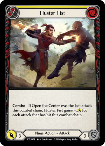 Fluster Fist (Yellow) [WTR087] [Welcome to Rathe] 1st Edition Rainbow Foil