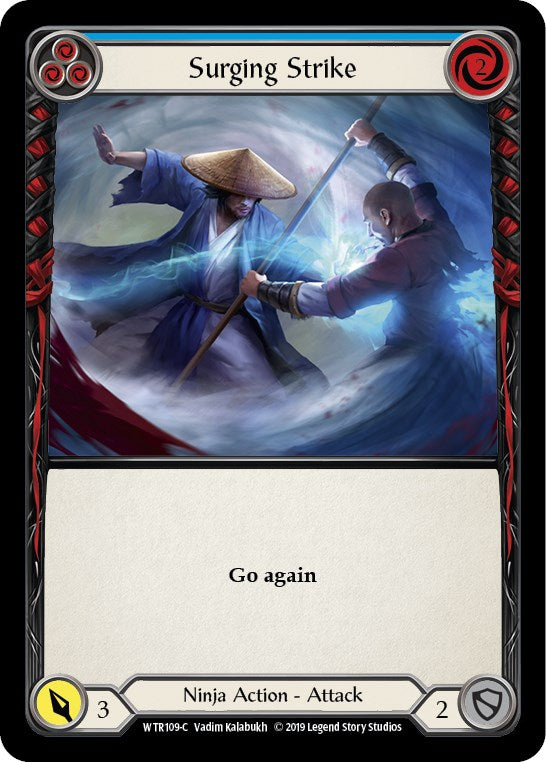 Surging Strike (Blue) [WTR109] [Welcome to Rathe] Unlimited Edition Normal