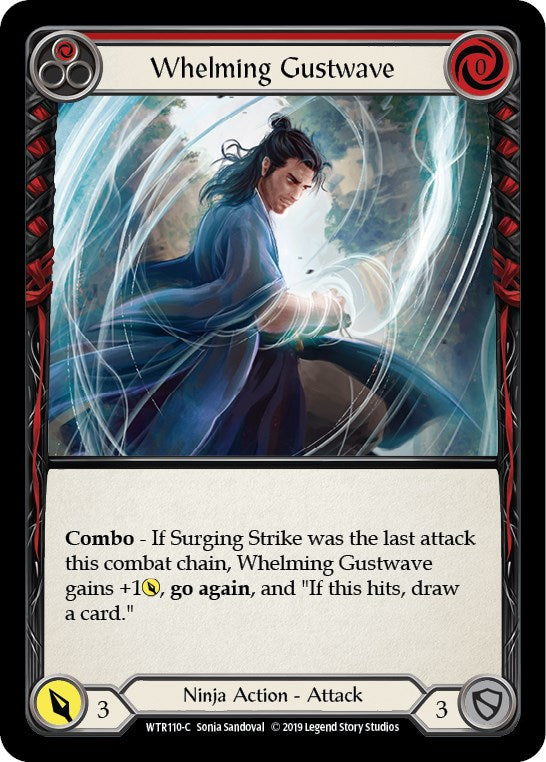 Whelming Gustwave (Red) [WTR110] [Welcome to Rathe] Unlimited Edition Rainbow Foil