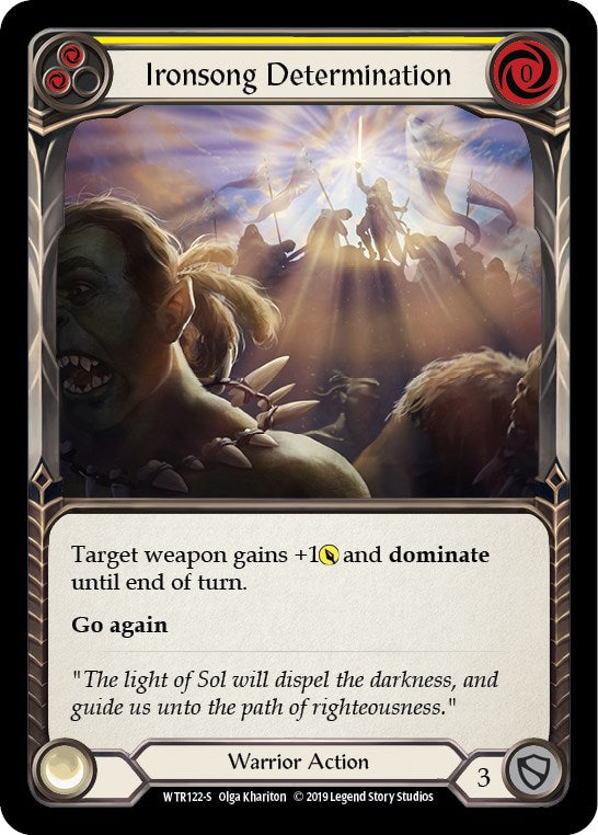 Ironsong Determination [WTR122] [Welcome to Rathe] Unlimited Edition Rainbow Foil