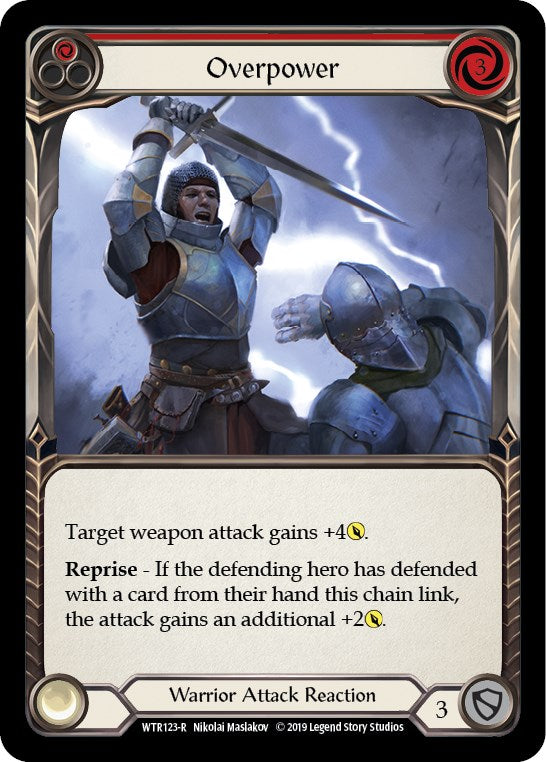 Overpower (Red) [WTR123] [Welcome to Rathe] Unlimited Edition Normal