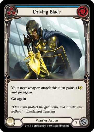 Driving Blade (Blue) [WTR146] [Welcome to Rathe] Unlimited Edition Rainbow Foil