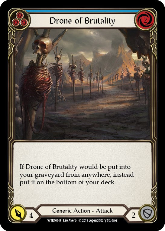 Drone of Brutality (Blue) [WTR166] [Welcome to Rathe] Unlimited Edition Rainbow Foil