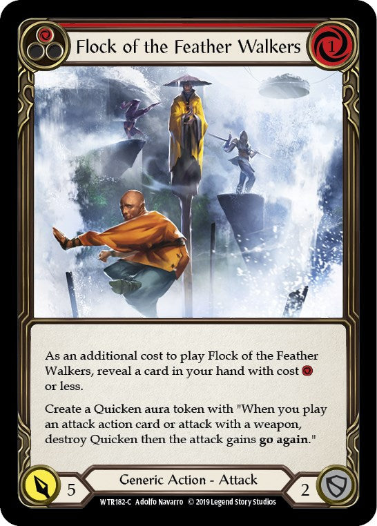 Flock of the Feather Walkers (Red) [WTR182] [Welcome to Rathe] Unlimited Edition Rainbow Foil