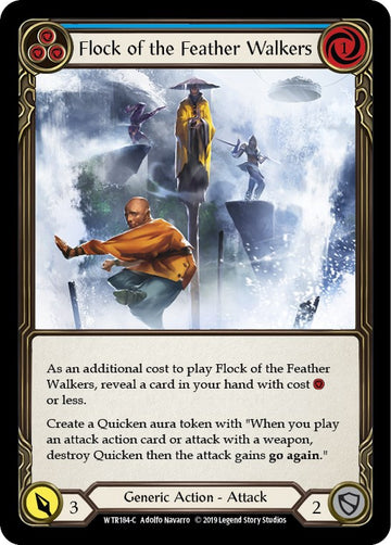 Flock of the Feather Walkers (Blue) [WTR184] [Welcome to Rathe] Unlimited Edition Rainbow Foil