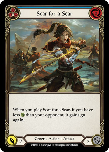 Scar for a Scar (Blue) [WTR193] [Welcome to Rathe] Unlimited Edition Rainbow Foil