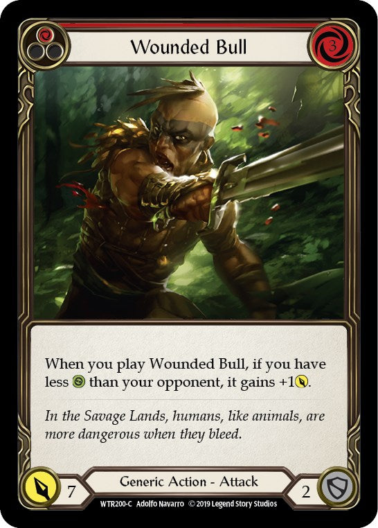 Wounded Bull (Red) [WTR200] [Welcome to Rathe] 1st Edition Normal